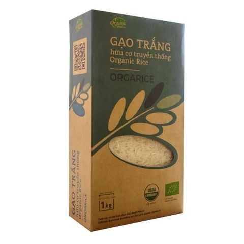 Gạo trắng hữu cơ truyền thống orgarice 1kg