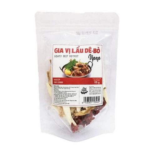 Gia vị lẩu bò-dê vipep 115g