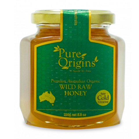 Mật ong pure origins wild raw organic 250g
