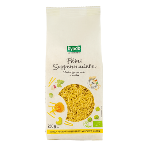 Mì spaghetti hữu cơ cọng nhỏ cho bé byodo 250g