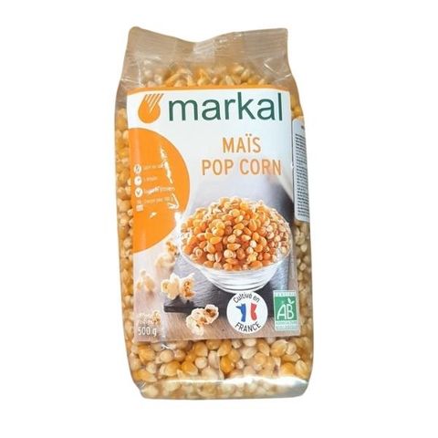 Ngô (bắp) hữu cơ nổ bỏng markal 500g