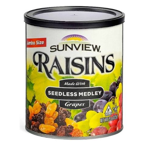 Nho khô mỹ Raisins mix thập cẩm Sunview 425g