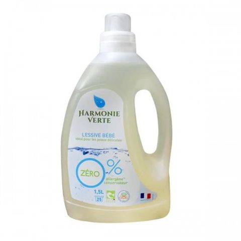 Nước giặt quần áo em bé hữu cơ đậm đặc harmonie verte 1,5