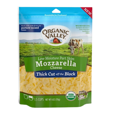 Phô mai sợi mozzarella organic valley