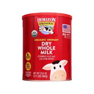 Sữa tươi nguyên kem dạng bột horizon organic dry whole milk 870g