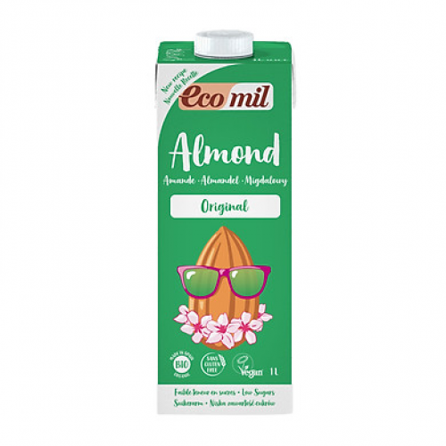Sữa hạnh nhân hữu cơ nguyên chất ecomil 1l