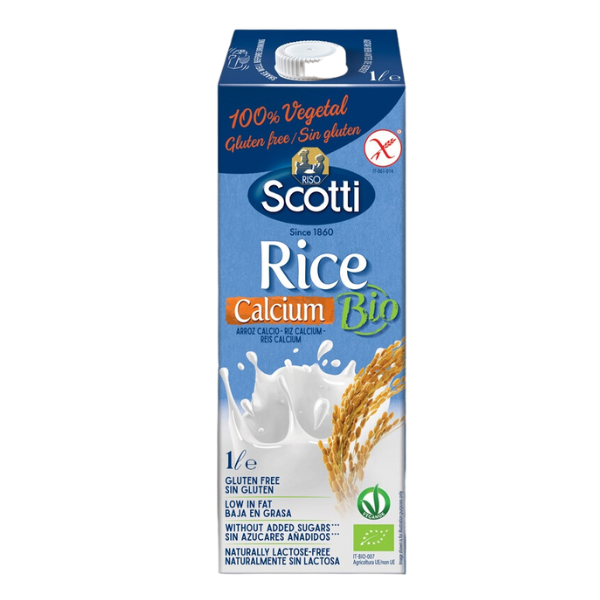 Sữa gạo hữu cơ canxi hiệu riso scotti 1L