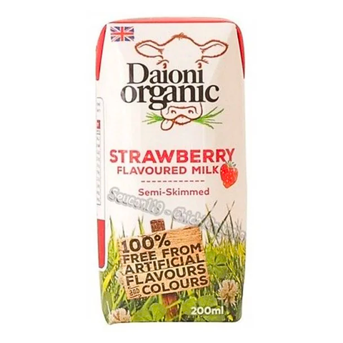 Sữa tươi hữu cơ vị dâu Daioni 200ml