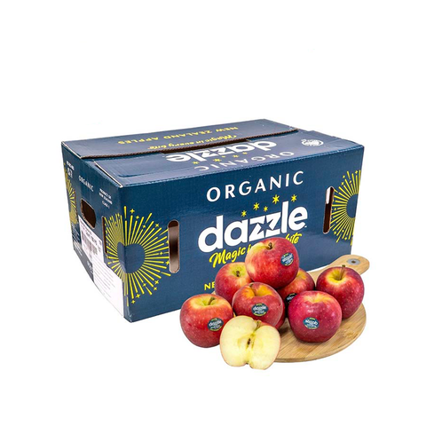 Táo đỏ hữu cơ Dazzle size 100 - thùng 17.5kg