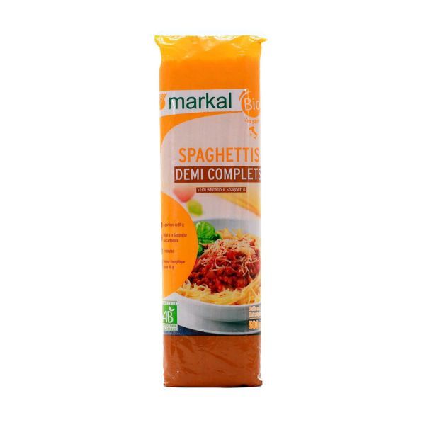 Mì spaghetti bán lứt hữu cơ Markal 500g
