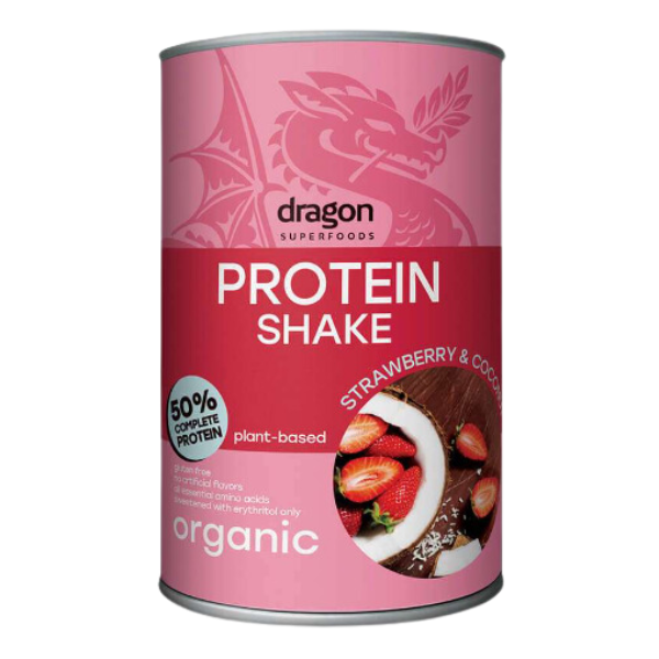 Thực phẩm bổ sung protein lắc vị dâu dừa dragon sf 450g
