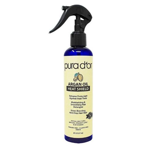 Xịt dưỡng bảo vệ tóc khỏi nhiệt PURA D'OR Argan Oil Heat Shield chiết xuất thiên nhiên 237ml