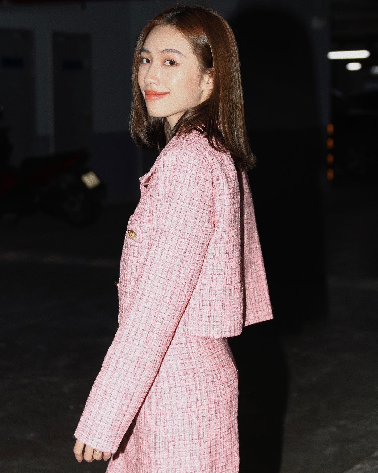 Diana Tweed Jacket - Hồng