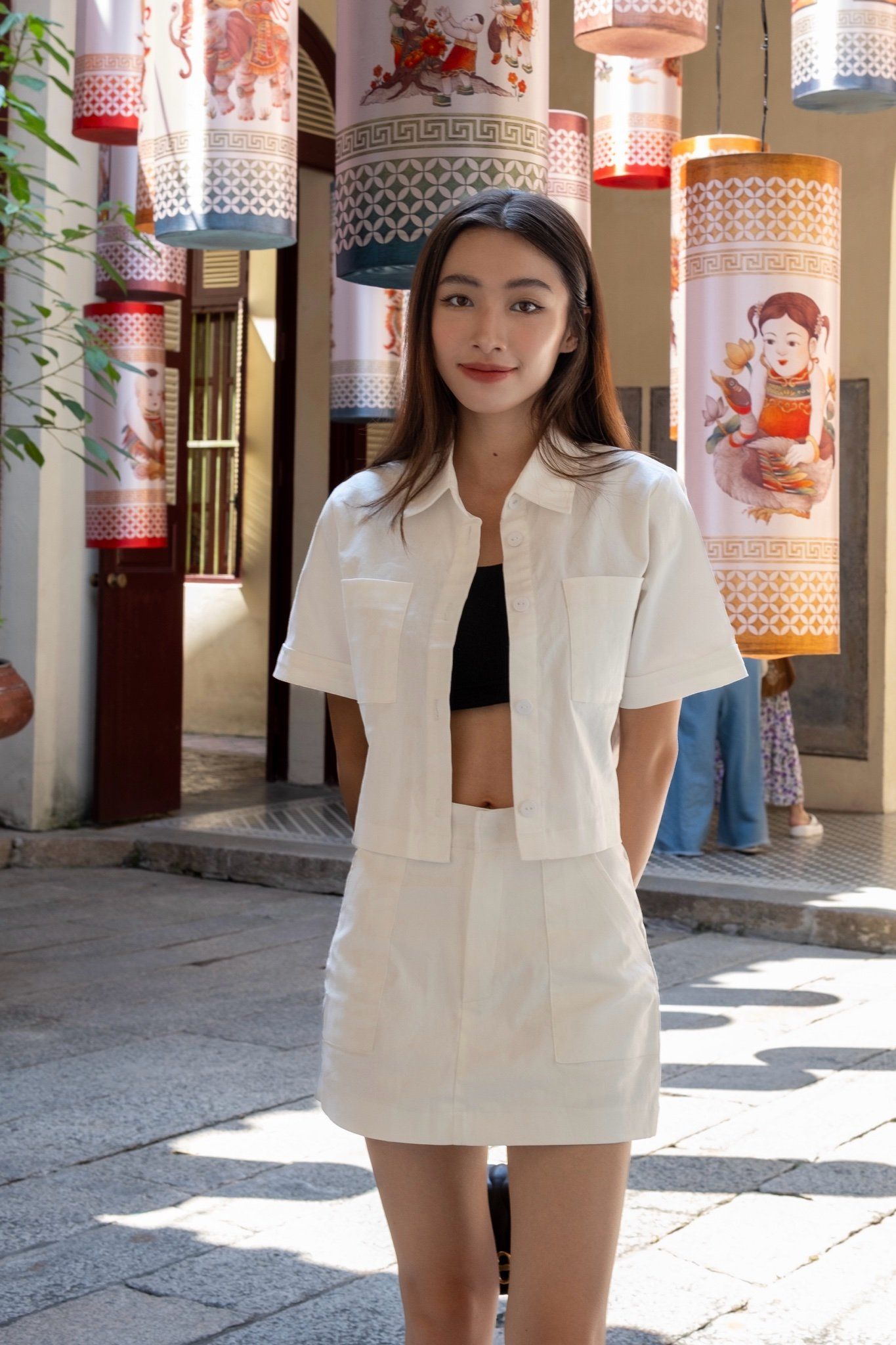 Bella Mini Skirt - White