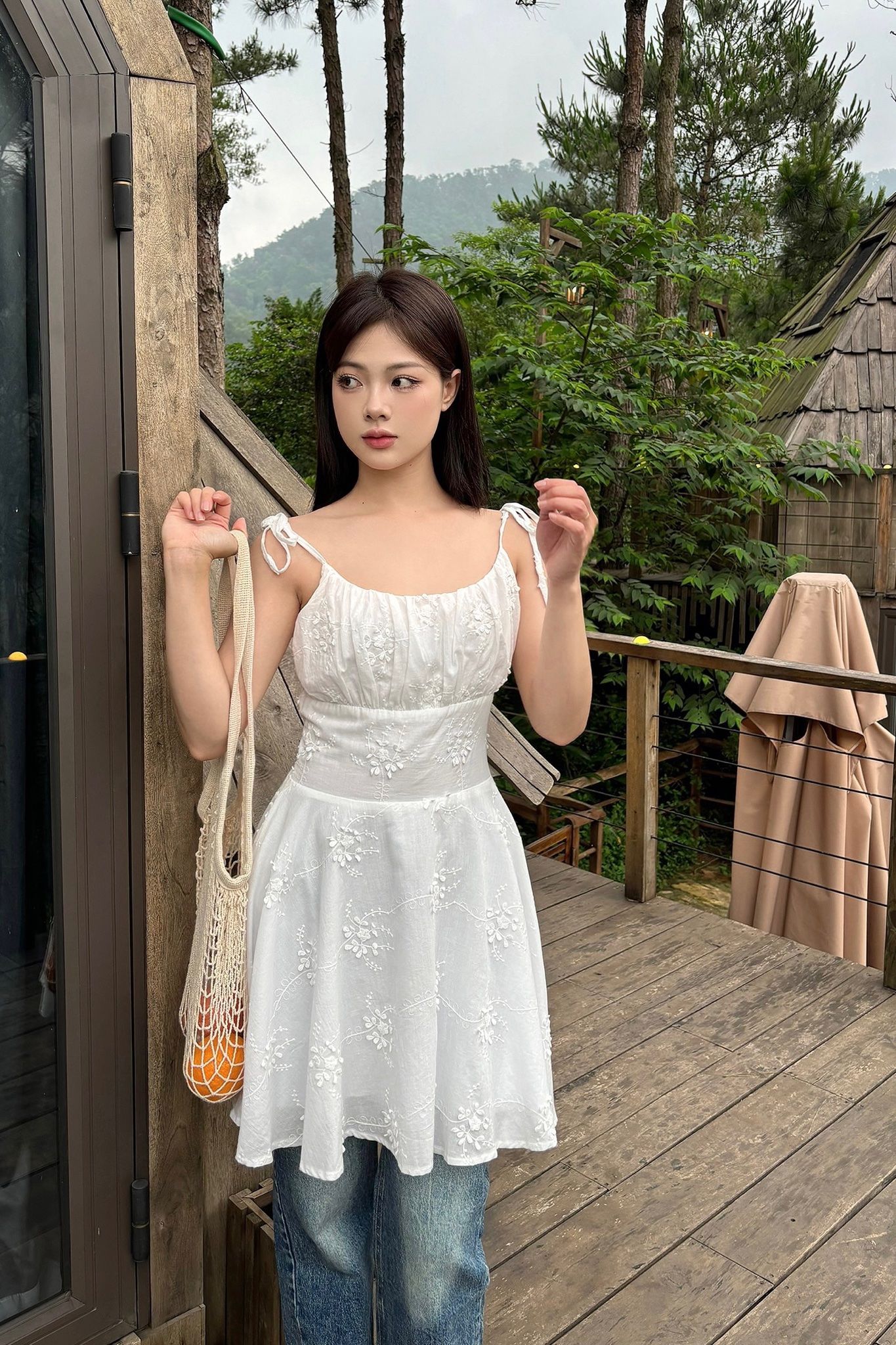 Baby Lily Dress - White