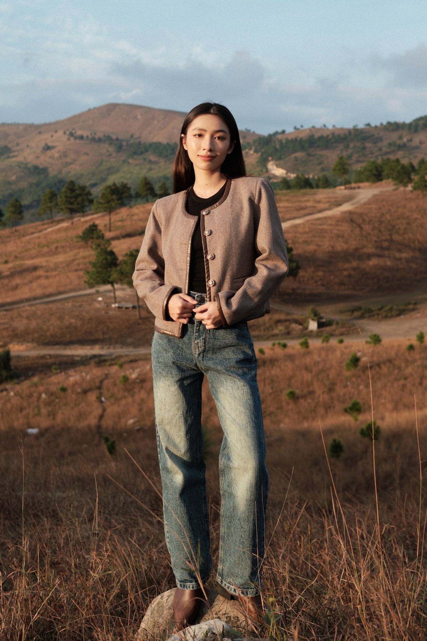 ZL Straight Jeans - Xanh Đậm