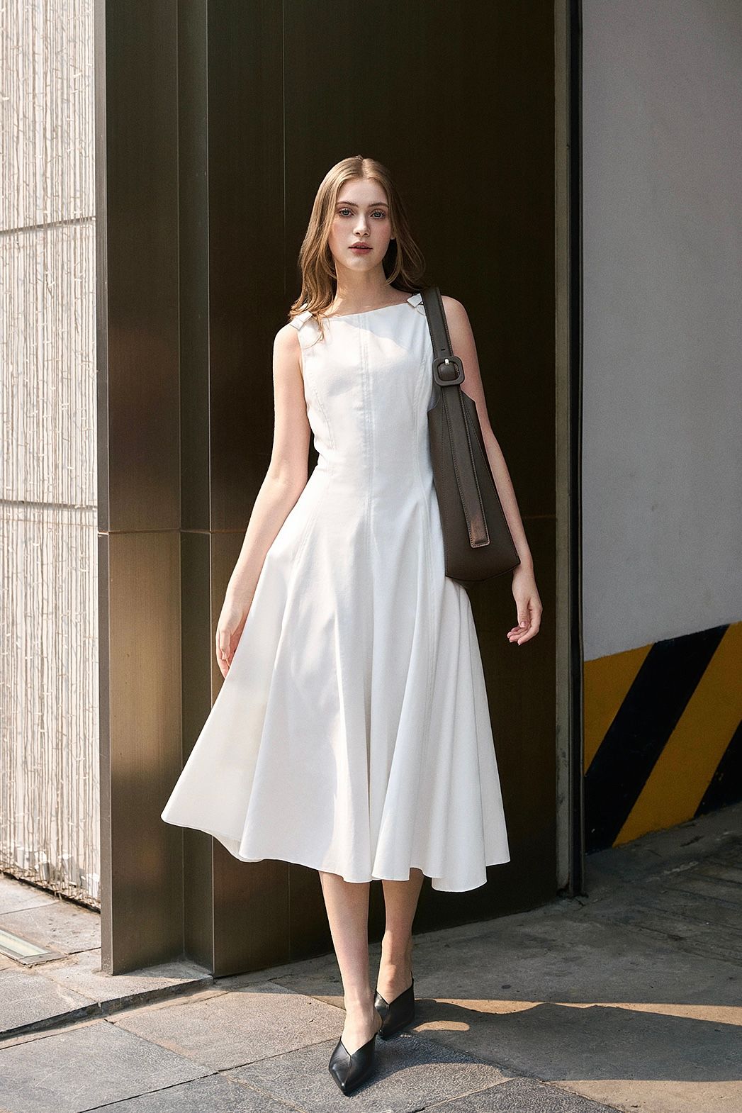 Bow White Dress