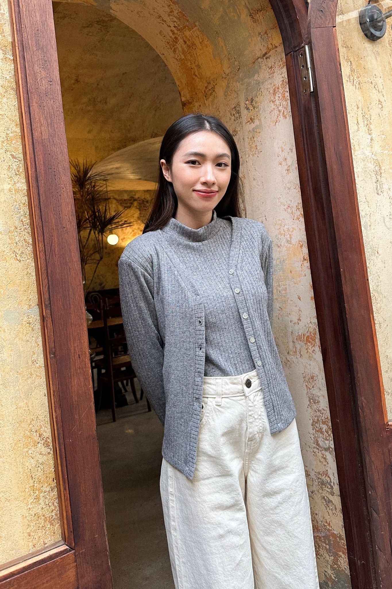 Ivory Wide Jeans