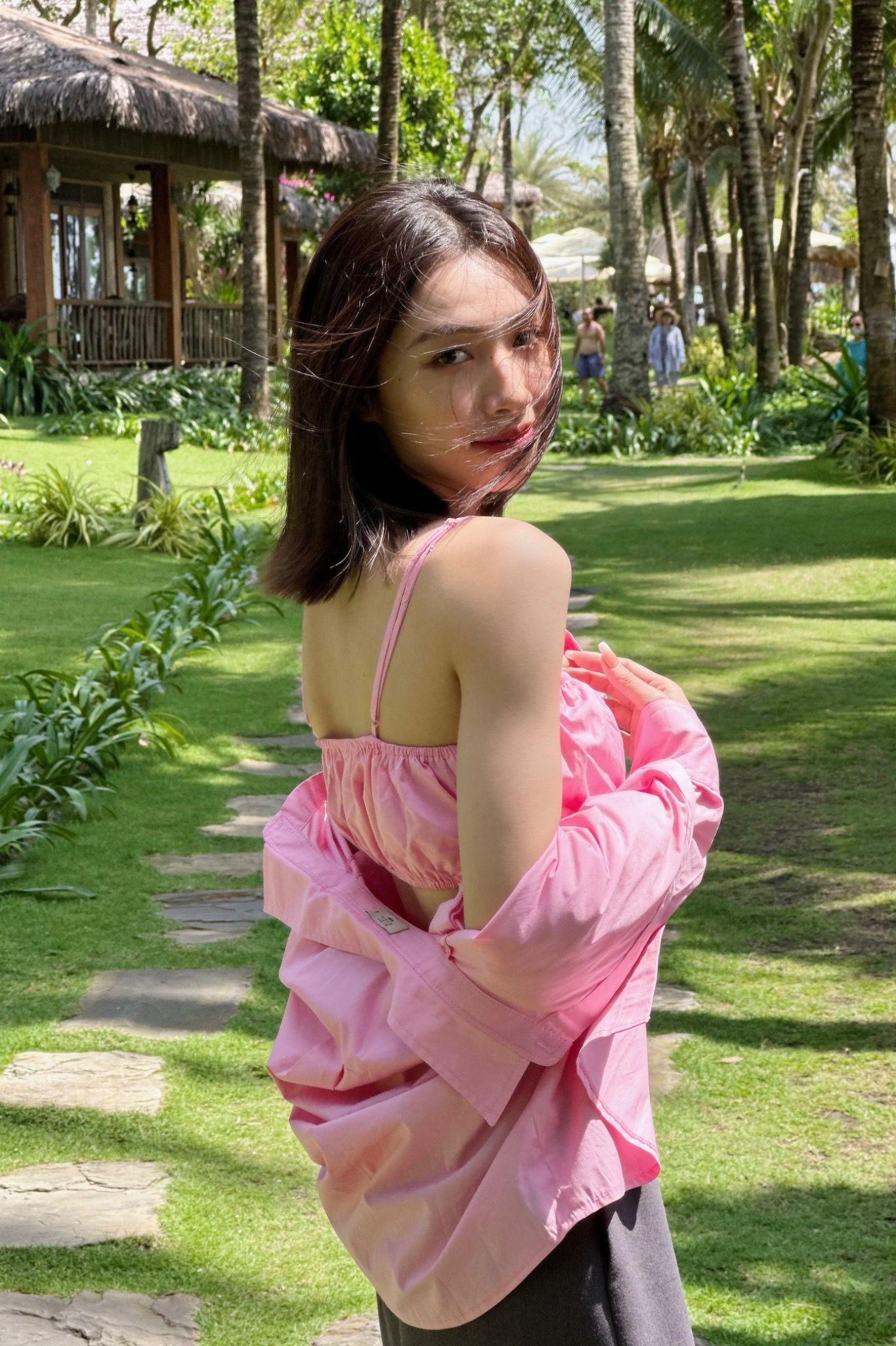 Sandra Tube Top - Hồng