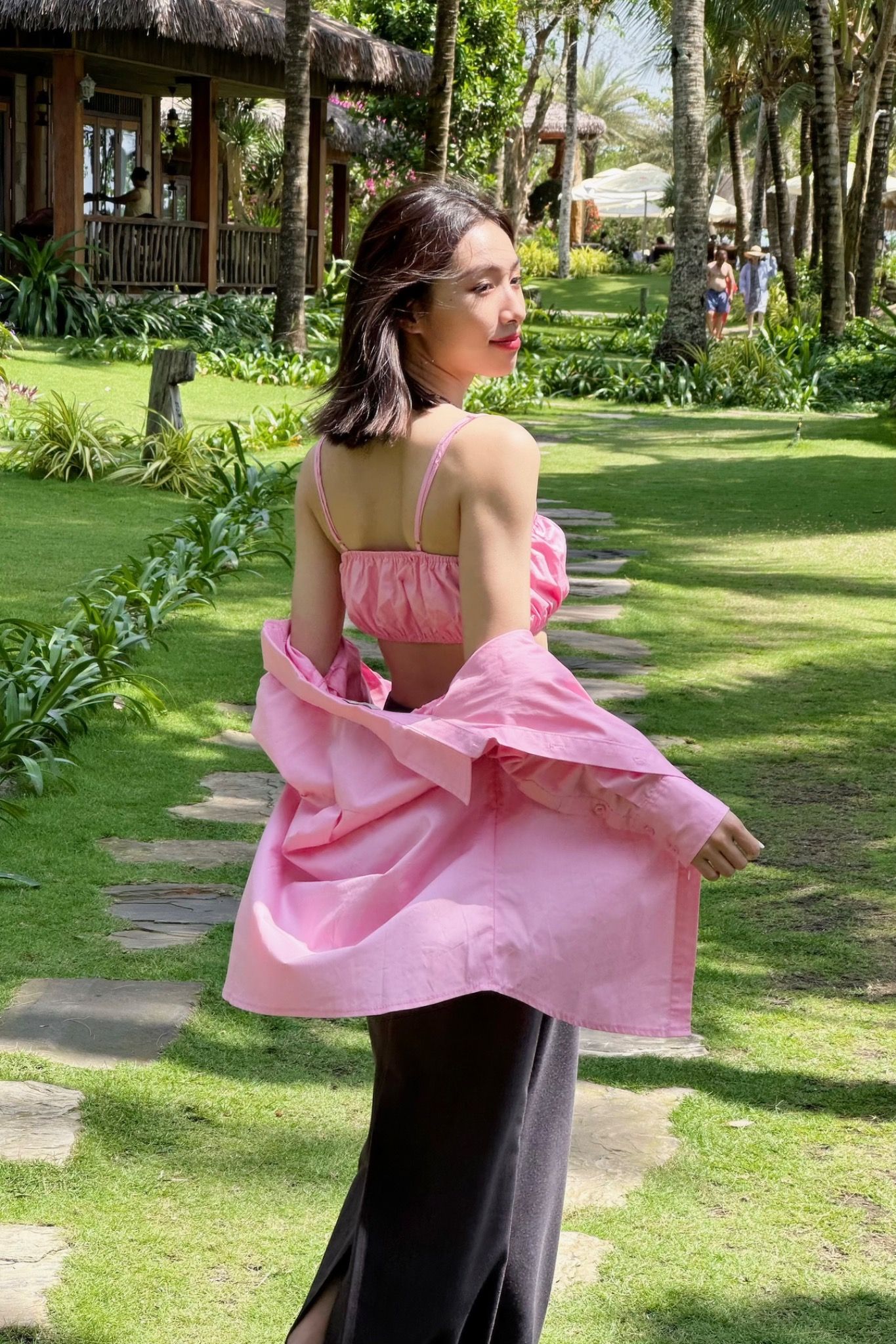 Sandra Tube Top - Hồng