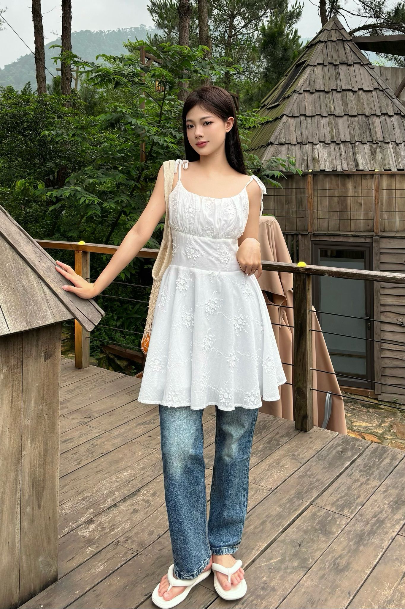 Baby Lily Dress - White