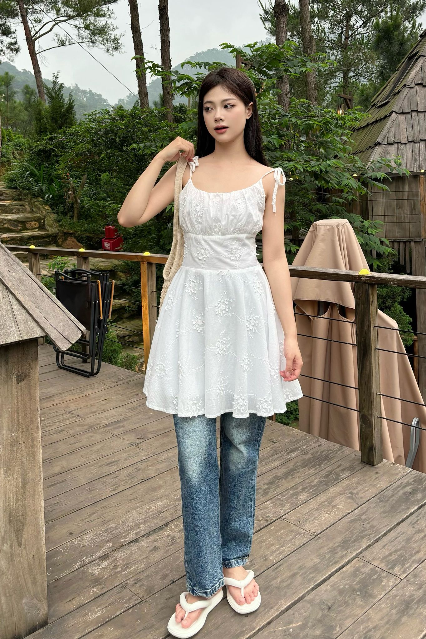 Baby Lily Dress - White