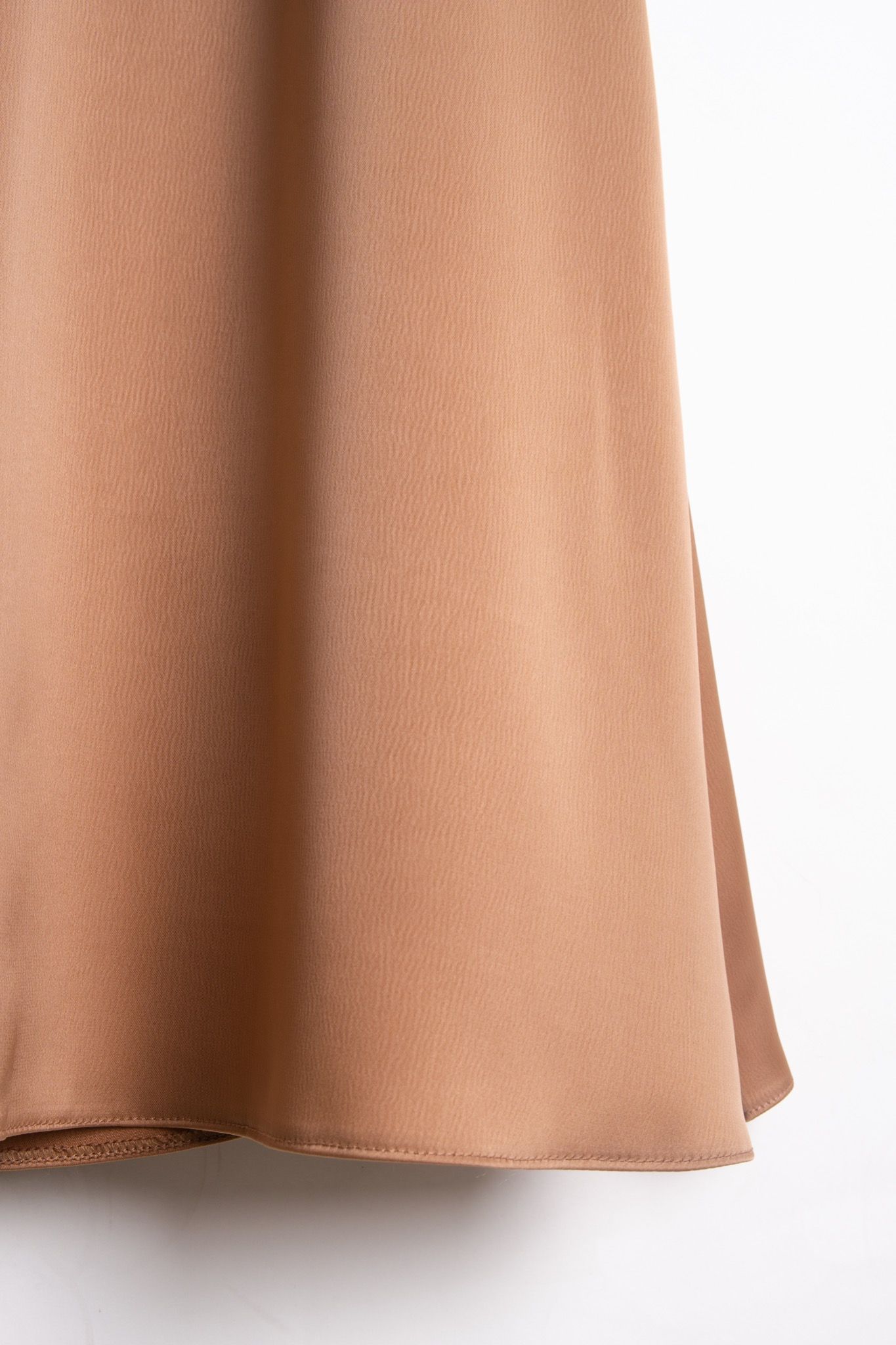 Brown Silk Skirt