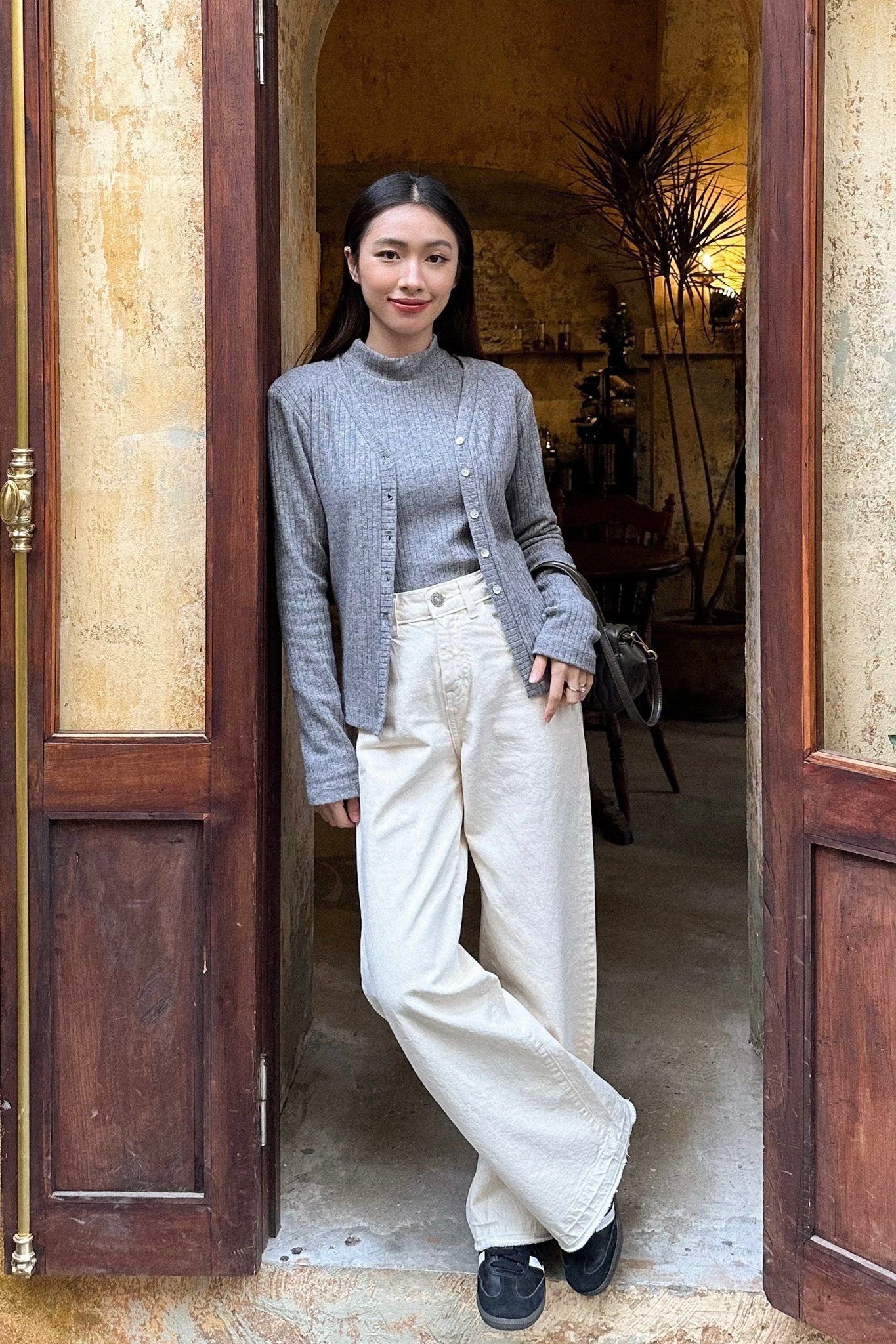 Ivory Wide Jeans