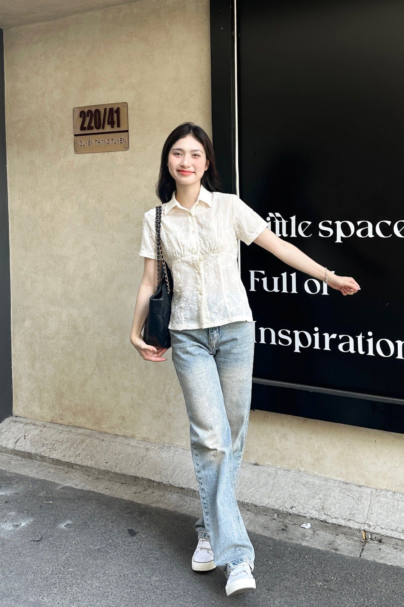 Chiffon Daisy Top - Beige