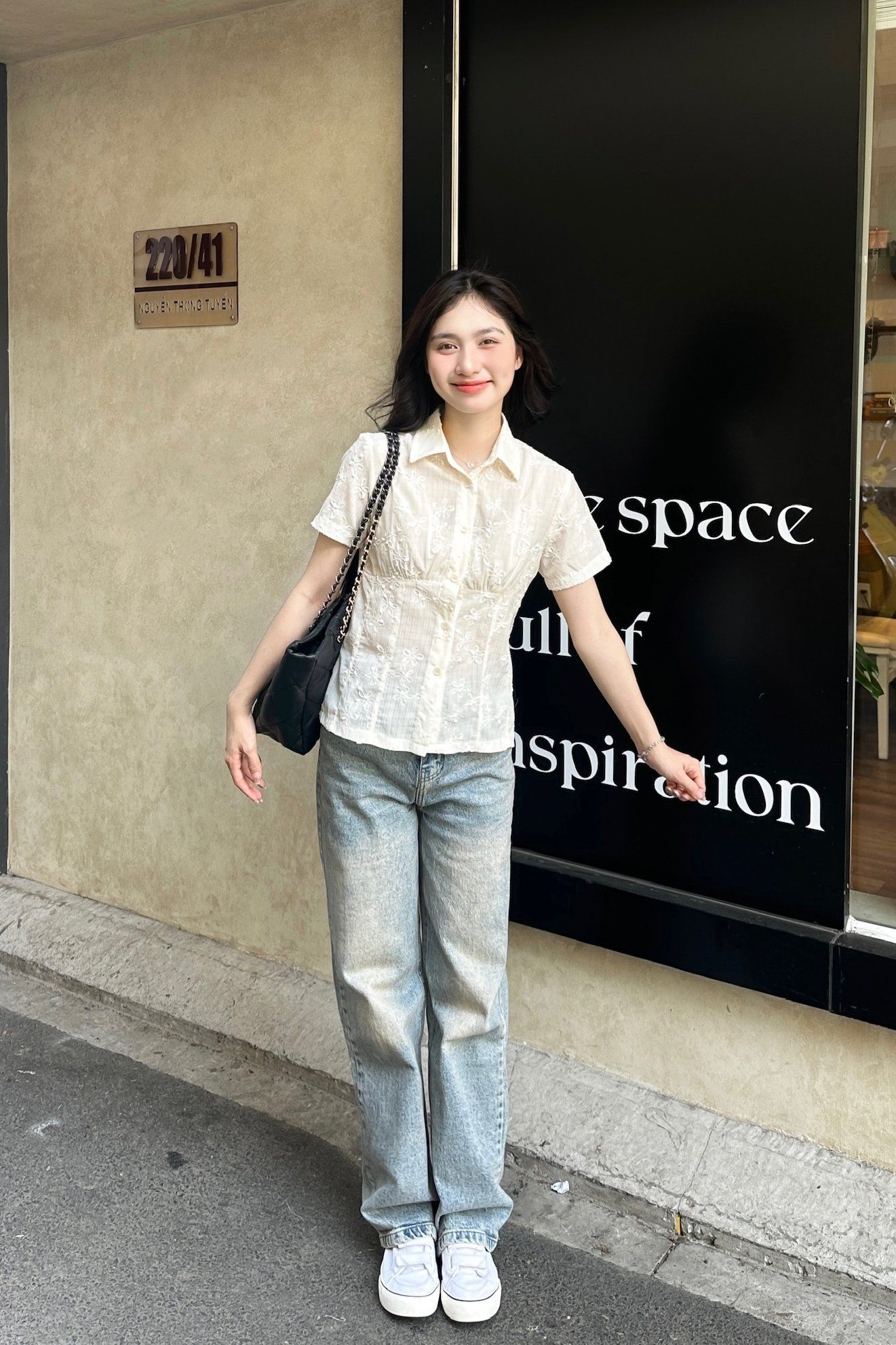 Chiffon Daisy Top - Beige