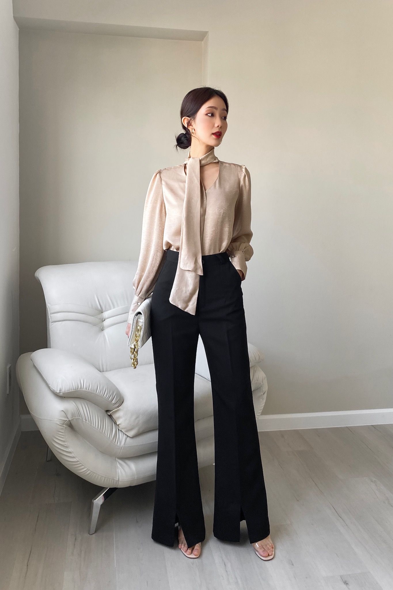 V-cut Pants
