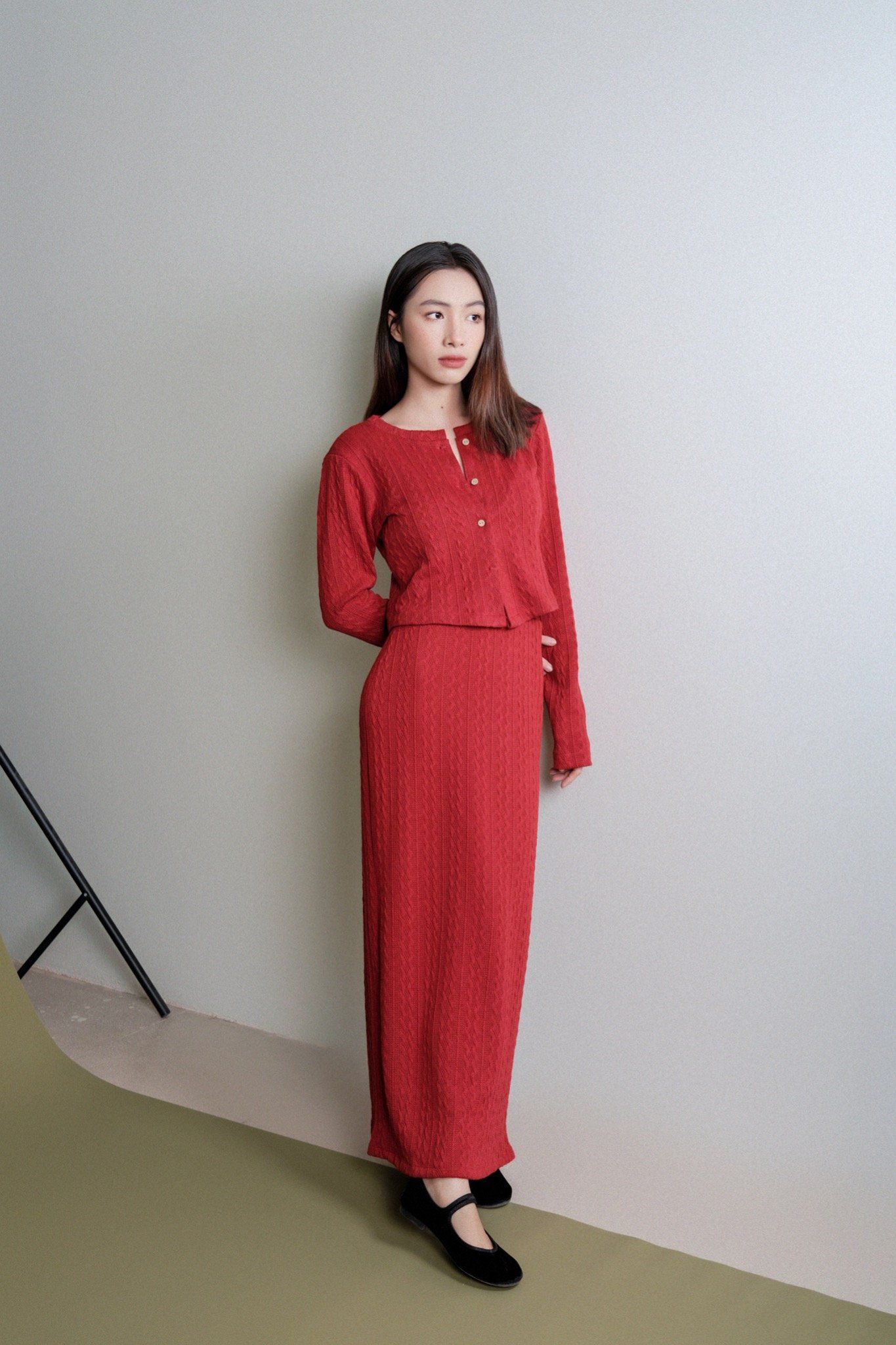 Maven Cardigan - Red