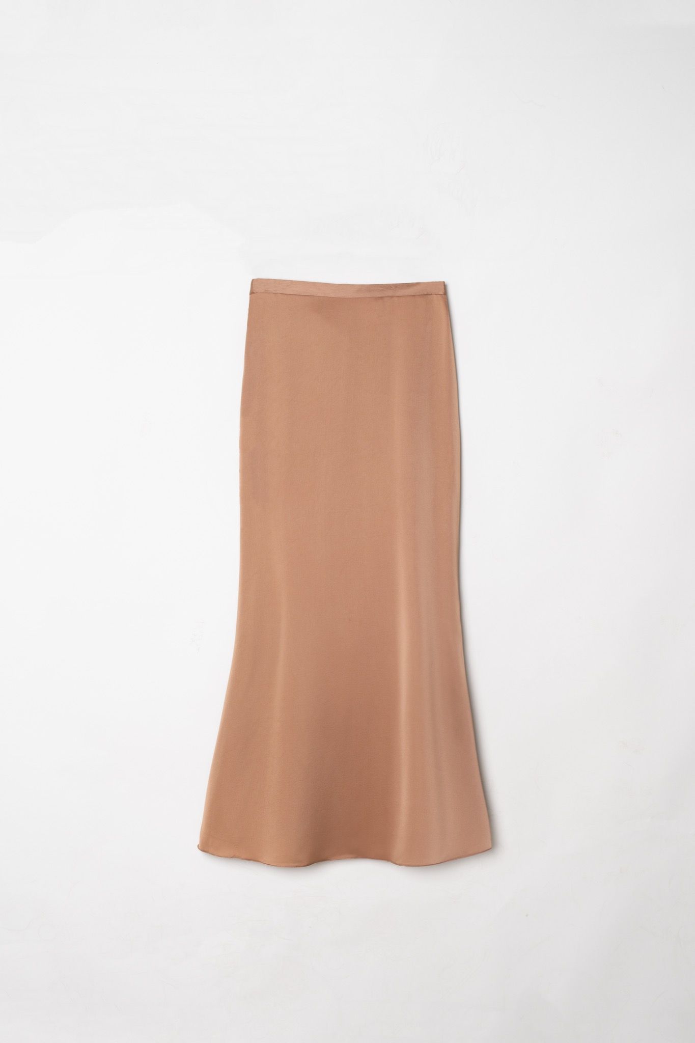 Brown Silk Skirt