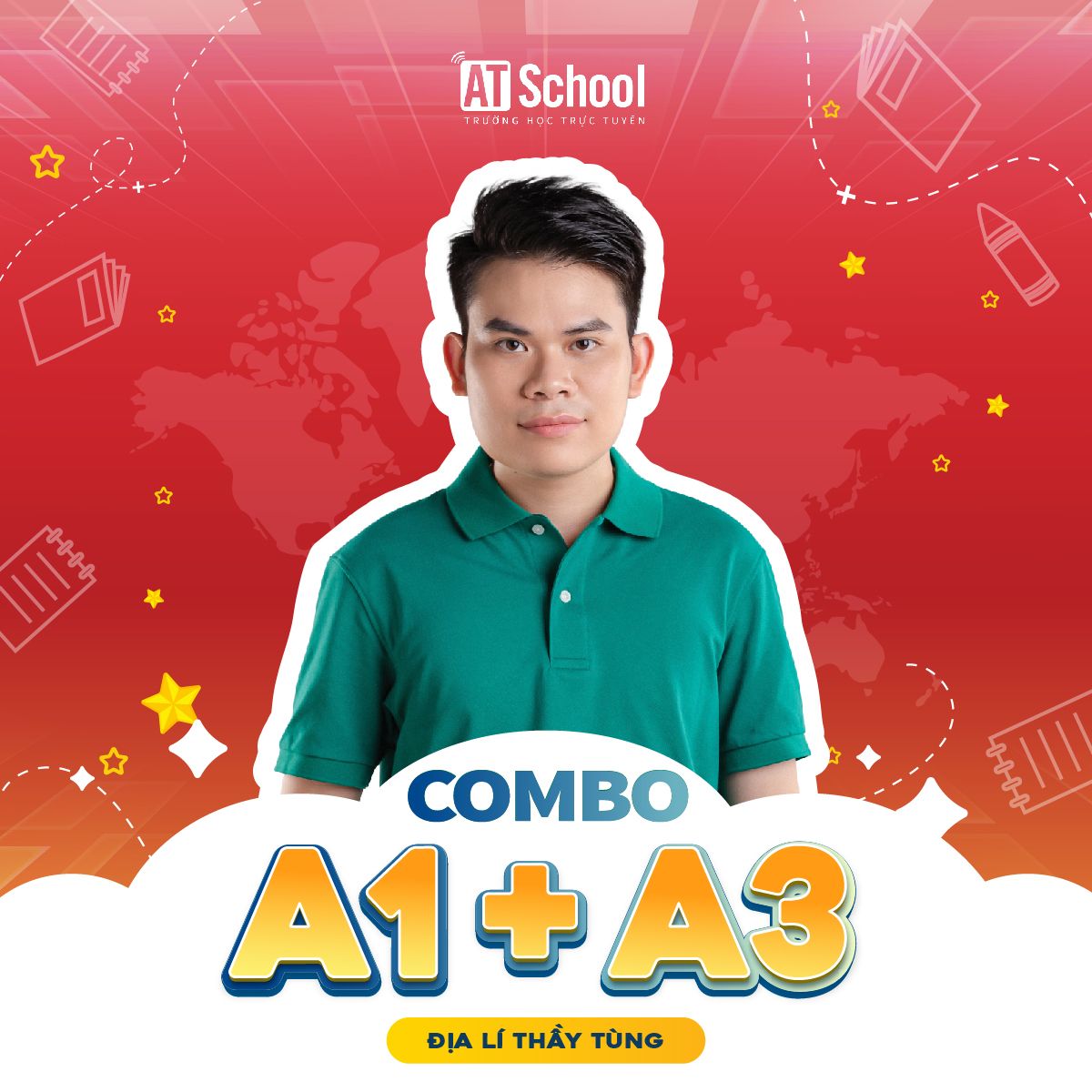 COMBO A1 + A3: TỔNG ÔN CHUYÊN SÂU - CẤP TỐC VỀ ĐÍCH - MÔN ĐỊA LÍ