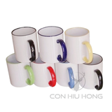 Ly sứ viền màu quai tròn
