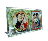 Đồng hồ thủy tinh để bàn 15x20cm