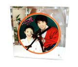 Đồng hồ thủy tinh để bàn 15x15cm
