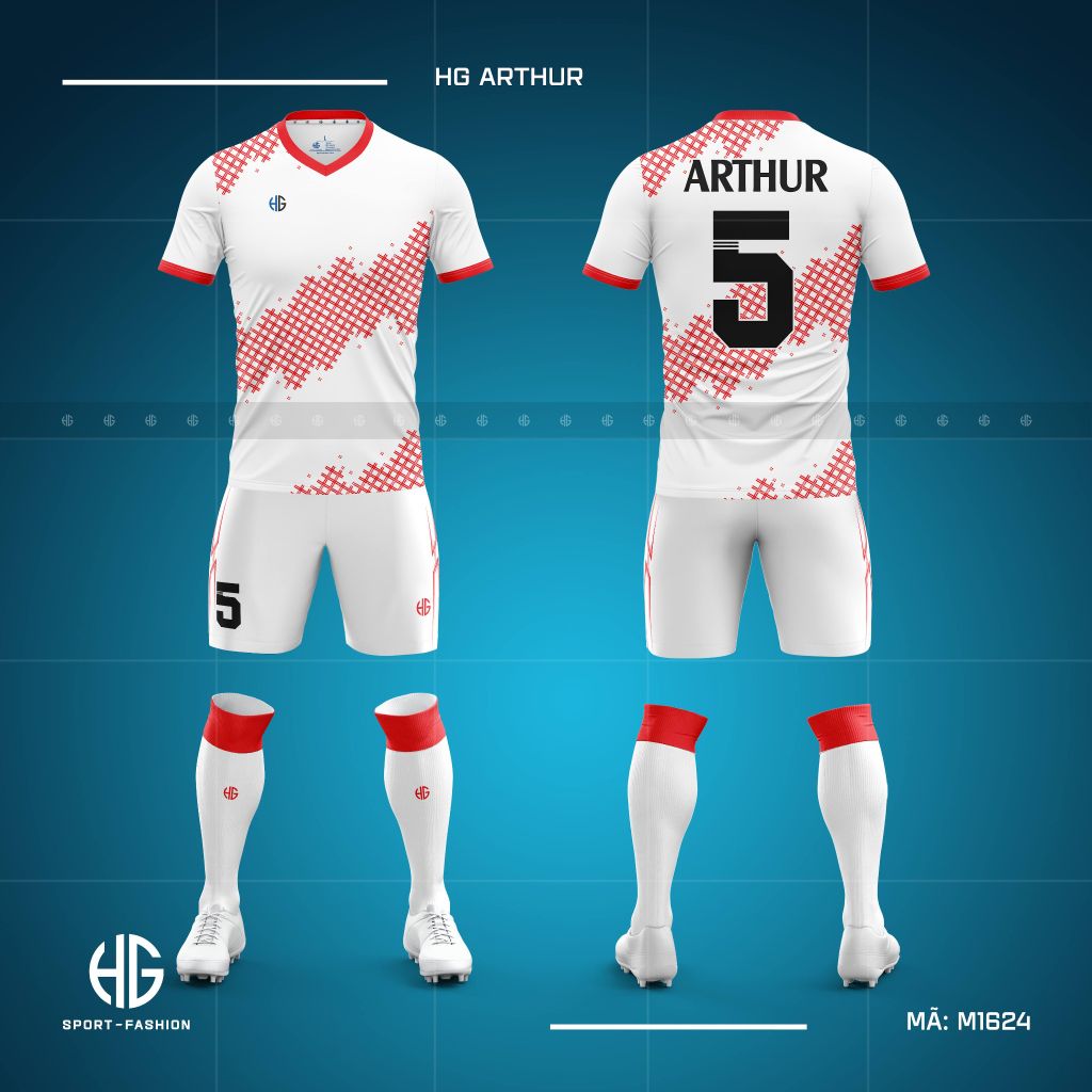 Áo bóng đá thiết kế M1624. HG Arthur