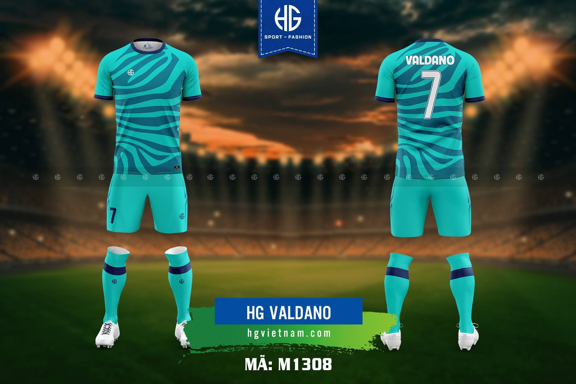  Áo bóng đá thiết kế M1308. HG Valdano 