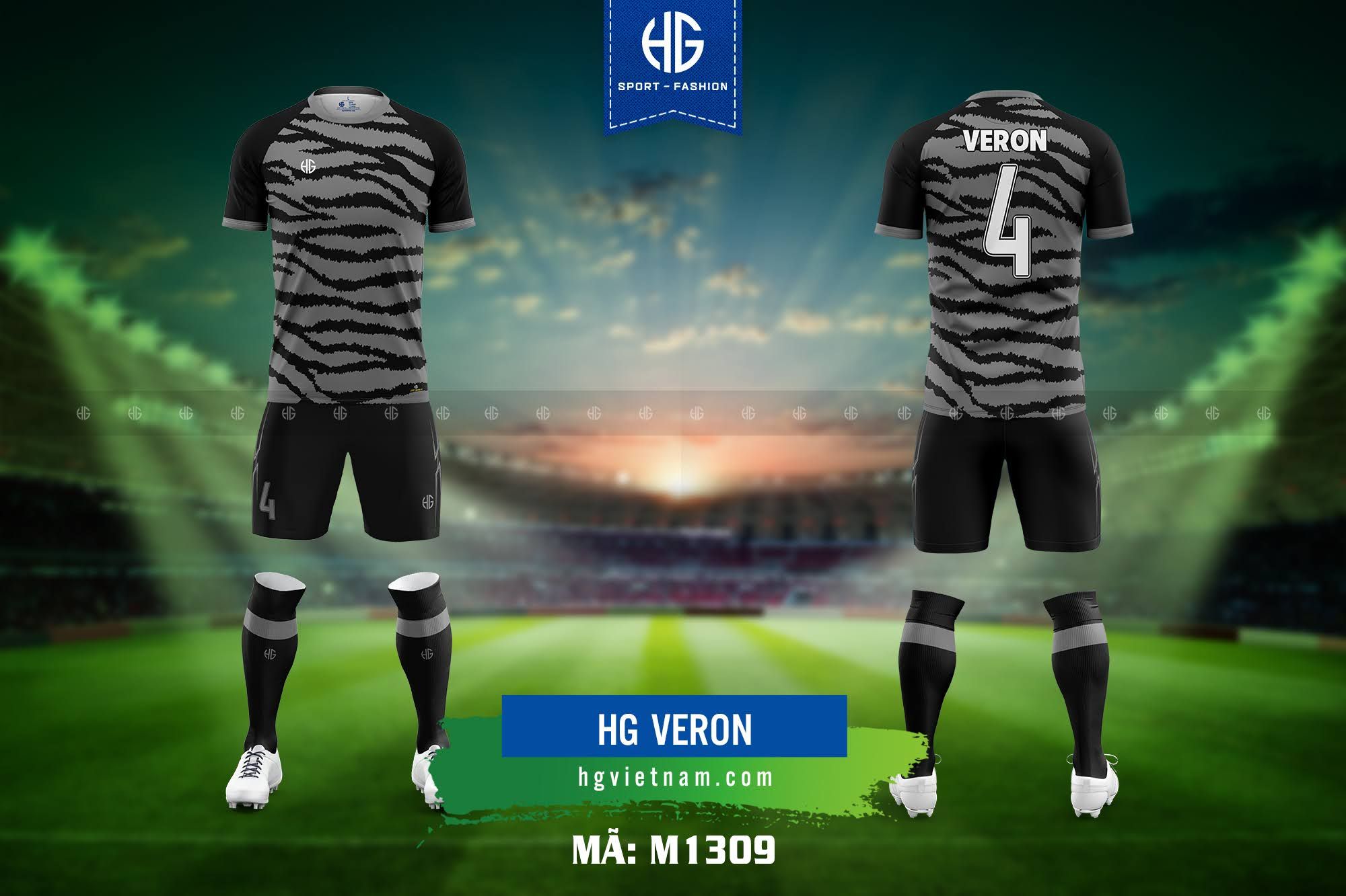  Áo bóng đá thiết kế M1309. HG Veron 