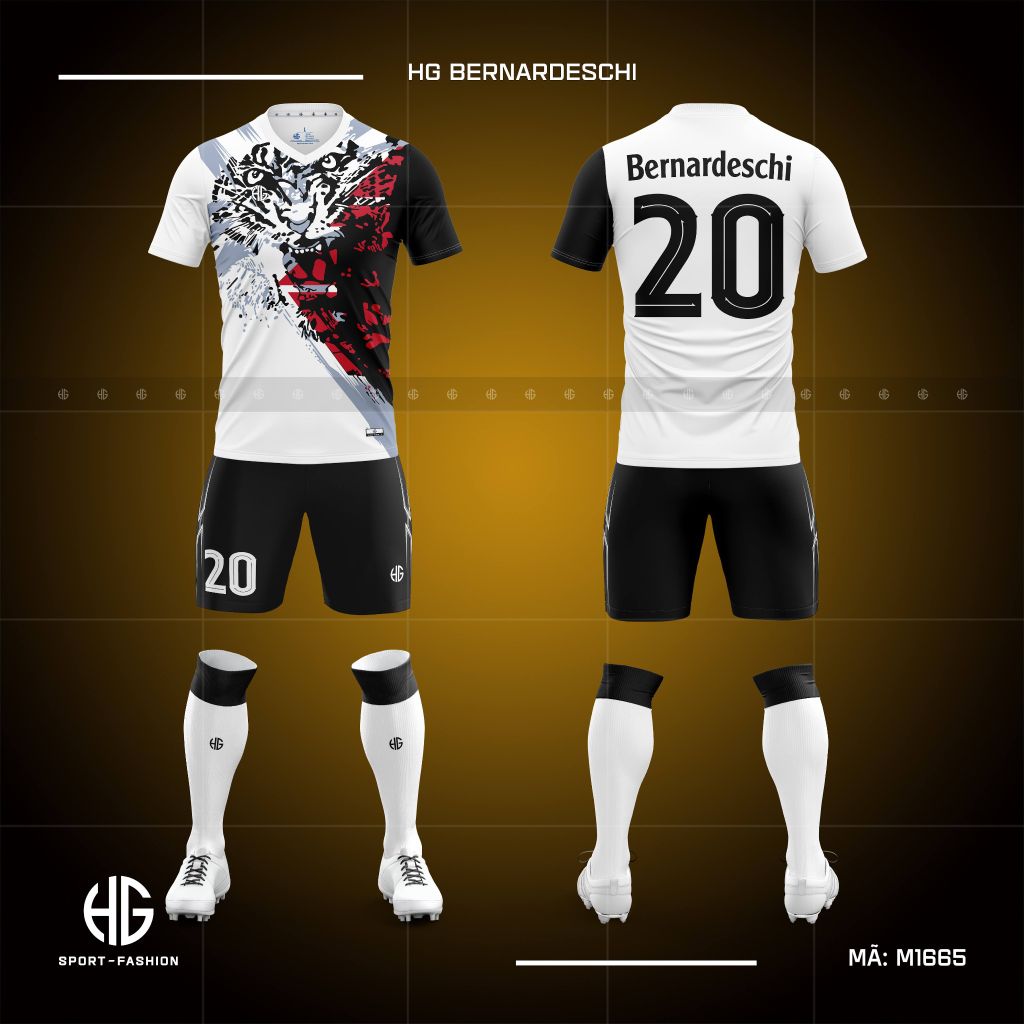 Áo bóng đá thiết kế M1665. HG Bernardeschi