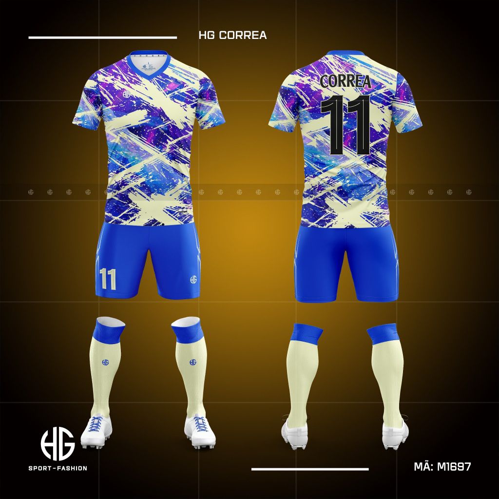  Áo bóng đá thiết kế M1697. HG Correa 