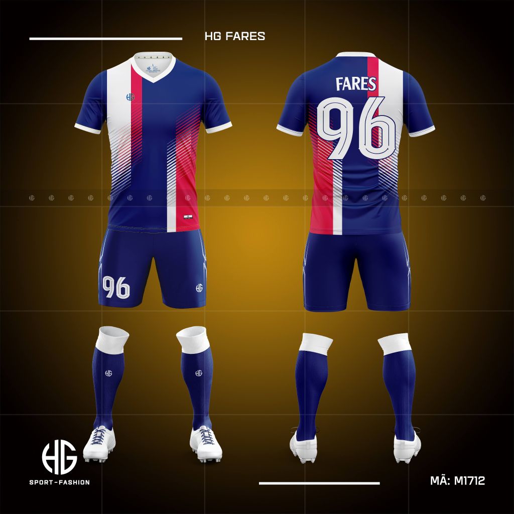  Áo bóng đá thiết kế M1712. HG Fares 