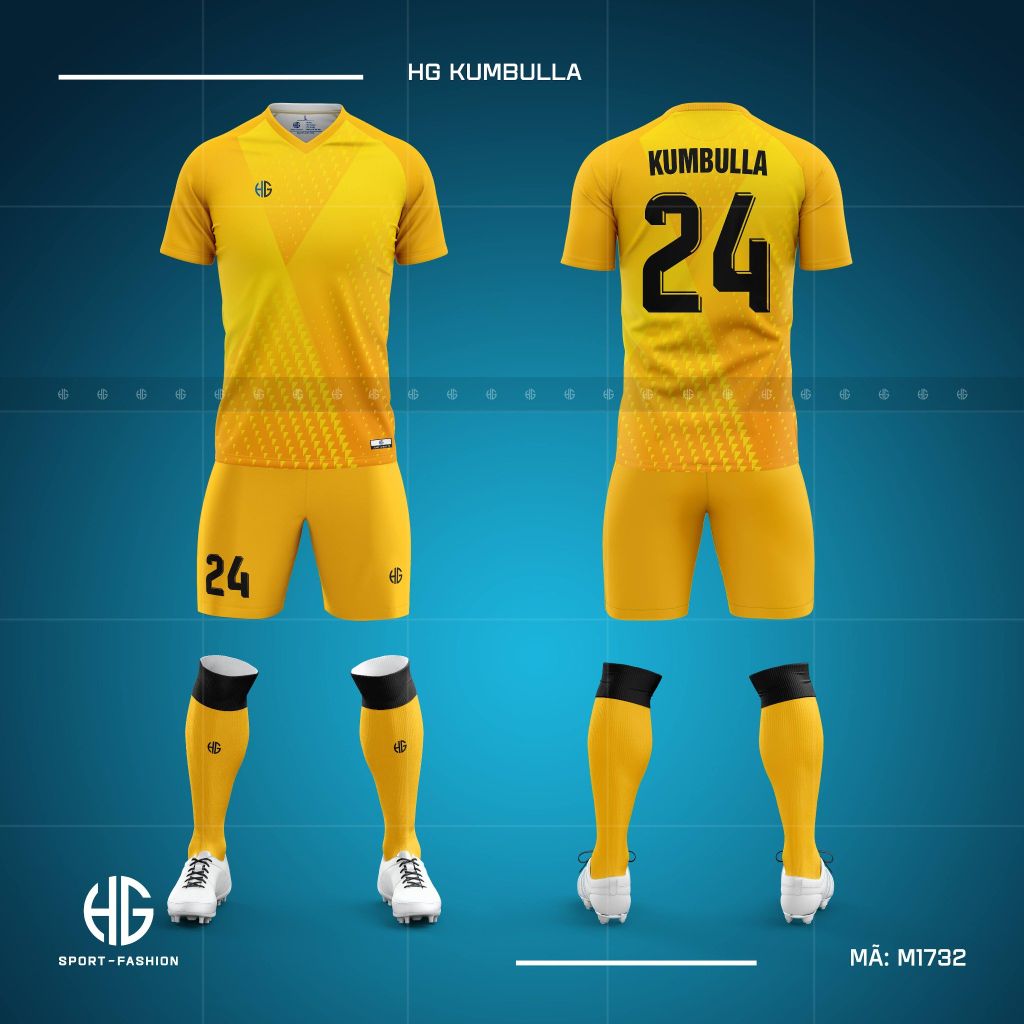 Áo bóng đá thiết kế M1732. HG Kumbulla