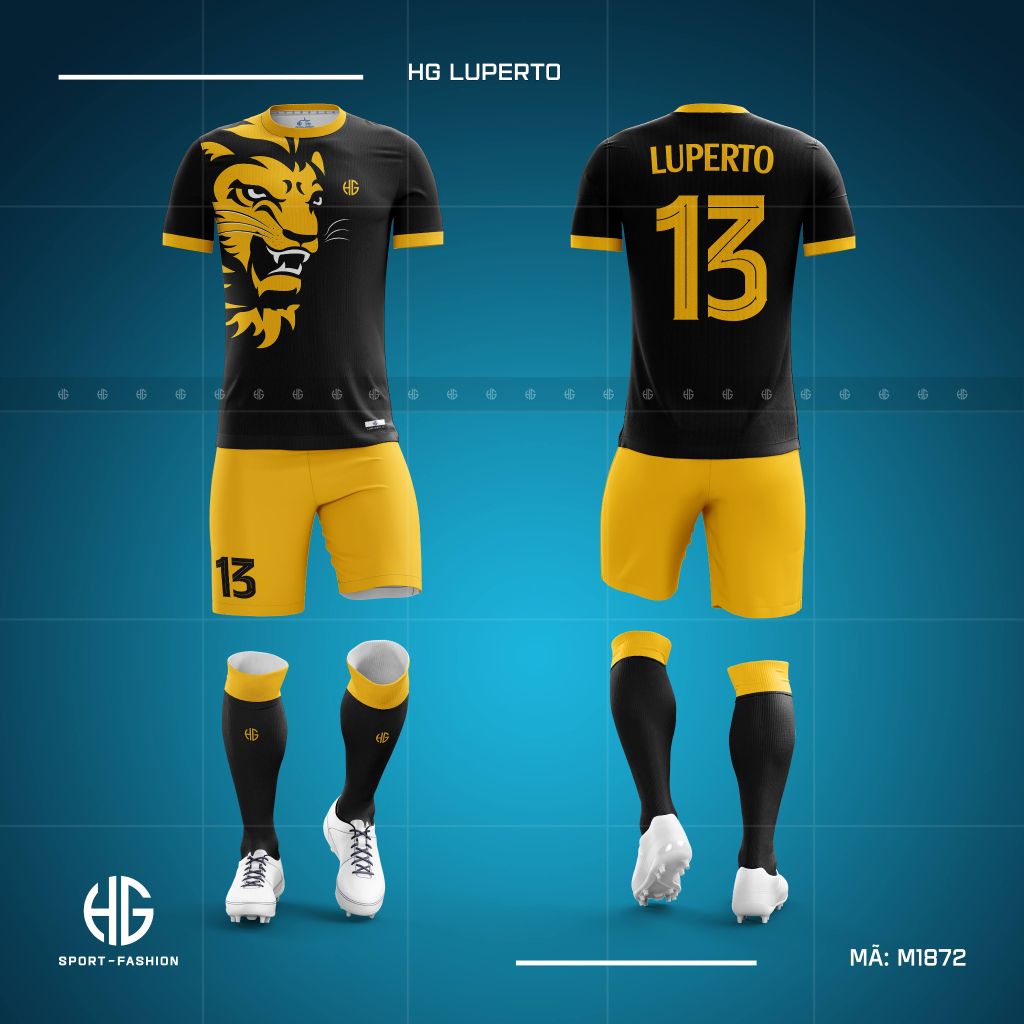 Áo bóng đá thiết kế M1872. HG Luperto