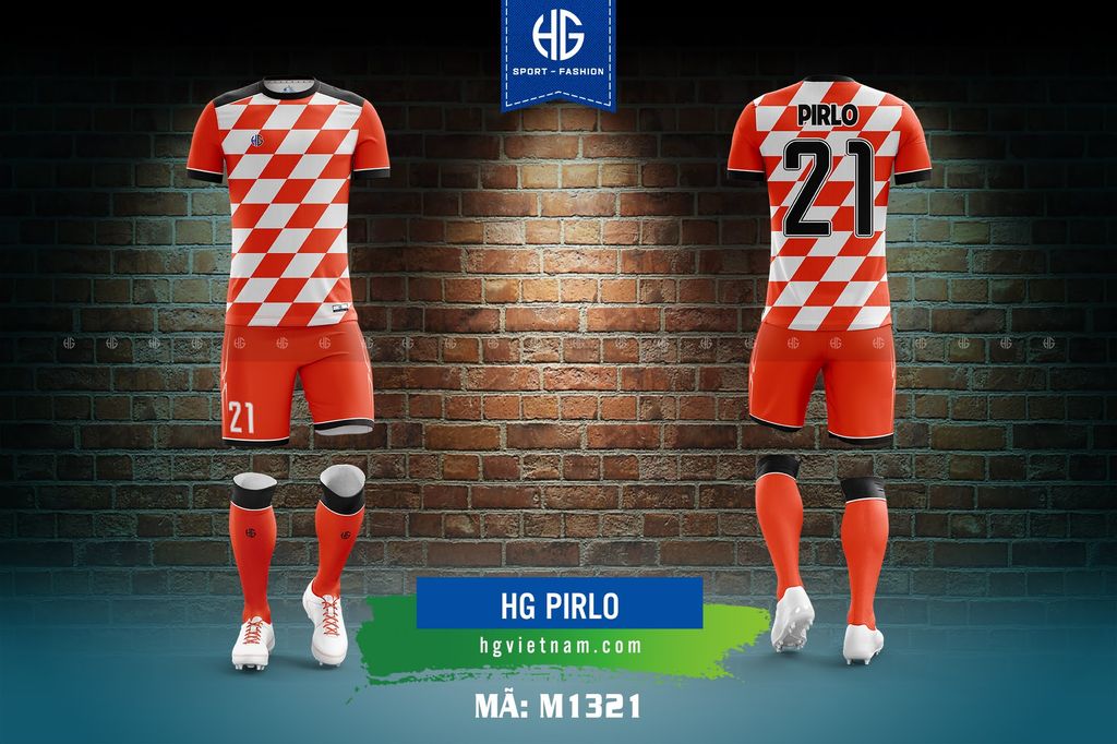 Áo bóng đá thiết kế M1321. HG Pirlo