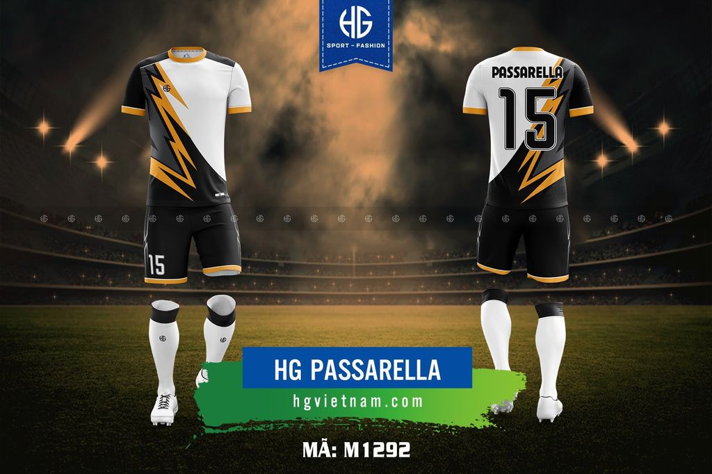 Áo bóng đá thiết kế M1292. HG Passarella