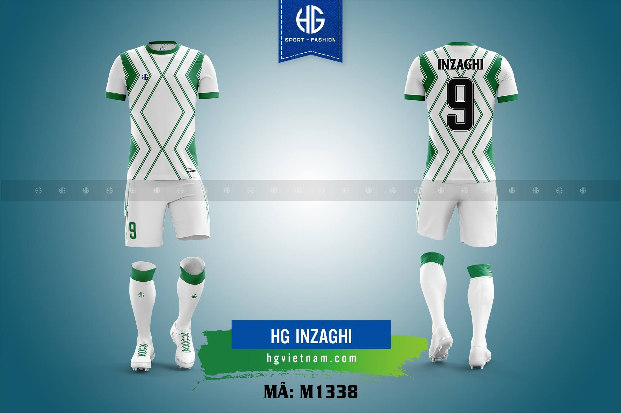  Áo bóng đá thiết kế M1338. HG Inzaghi 