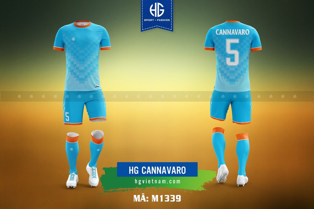 Áo bóng đá thiết kế M1339. HG Cannavaro