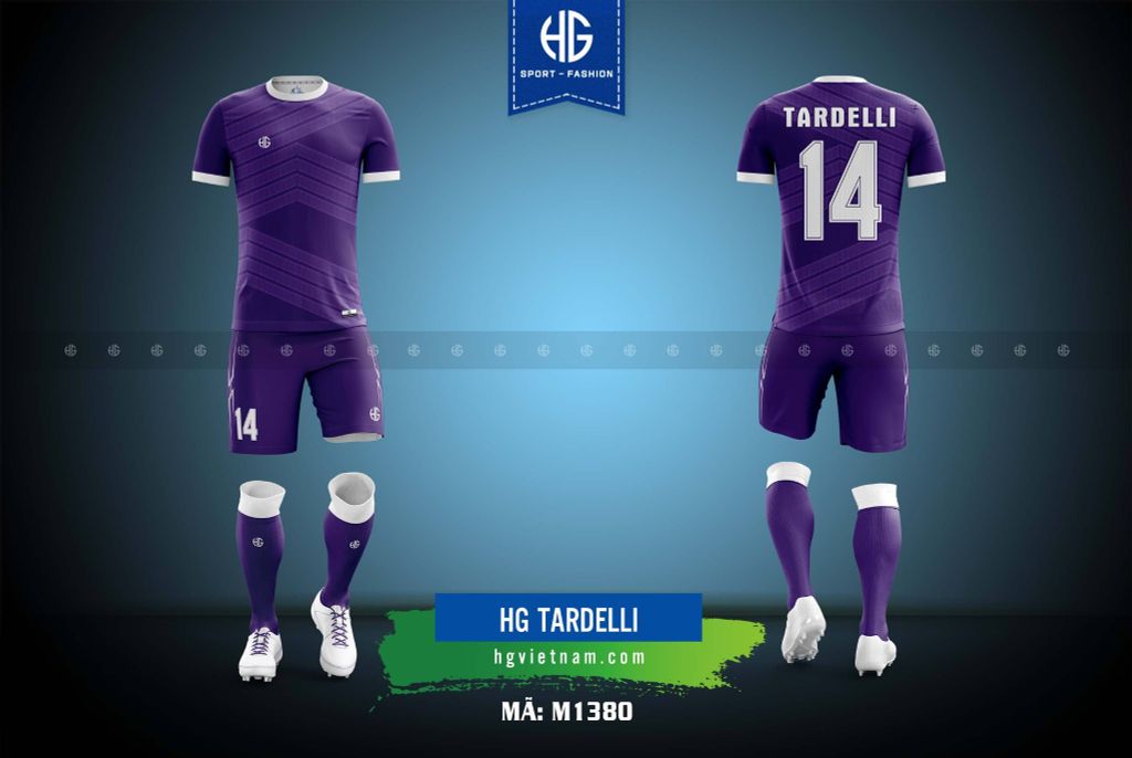 Áo bóng đá thiết kế M1380. HG Tardelli